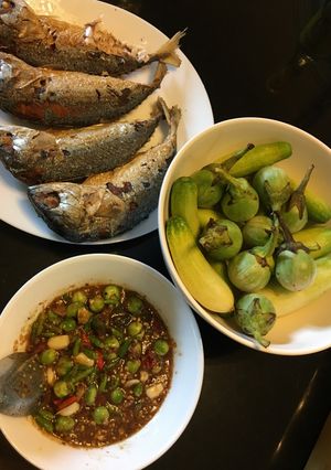 รูปของ น้ำพริกกะปิ ปลาทูทอด