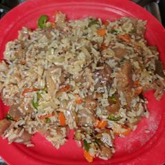 A picture of Beef Tendon Stir-fry Rice.