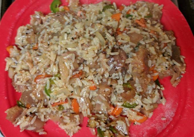 Beef Tendon Stir-fry Rice