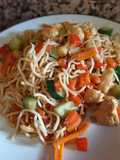 Wok de fideos chinos