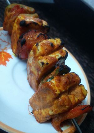 A picture of Paneer Barbeque (Jain and regular).