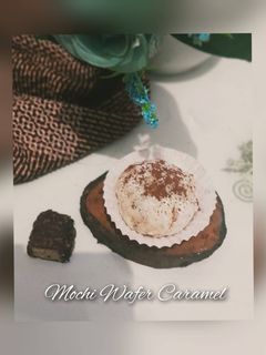 Foto resep Mochi Wafer Caramel Tanpa Tepung Ketan