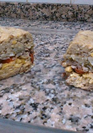Una foto de Budín de legumbres muy relleno