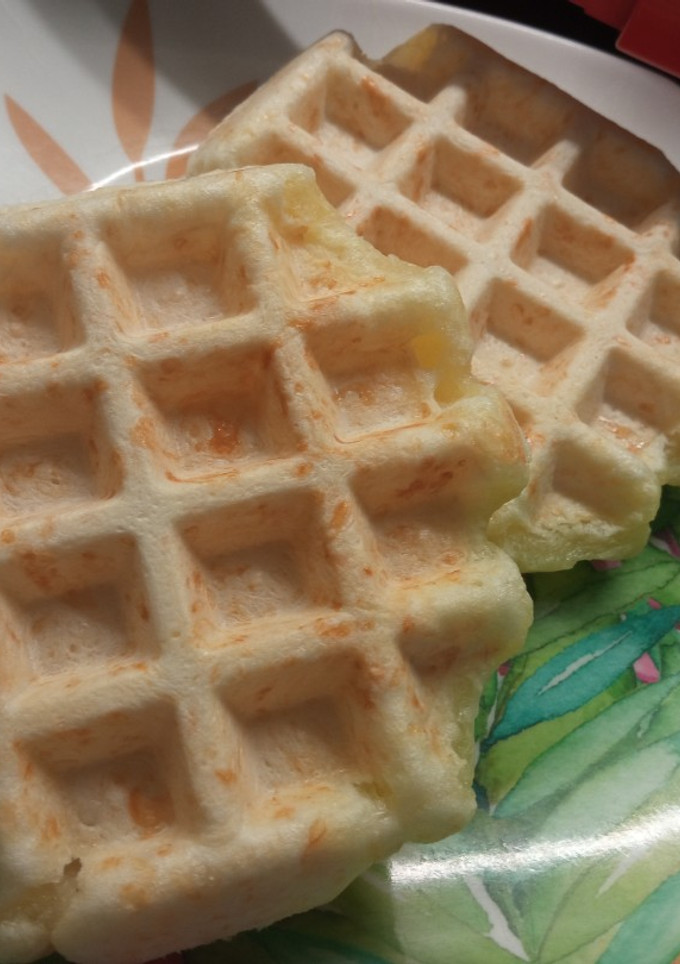 Una foto de Waffles chipá