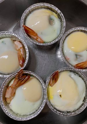 Hình của món Trứng hấp tôm,miến.