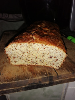 Una foto de Pan low carbs con harinas de coco y lino