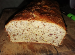 Una foto de Pan low carbs con harinas de coco y lino