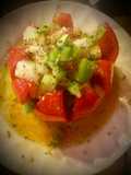 Tomato Rose with Greek Salad