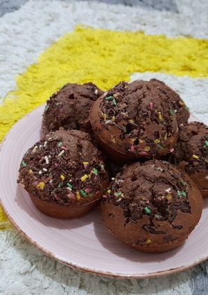 Foto resep Choco Banana Oat Muffin
