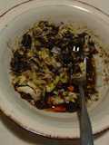 Ensalada de pulpos en su tinta. ॐ