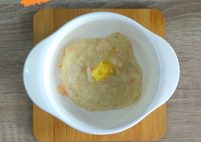 Bubur Ayam Wortel MPASI 6 bulan