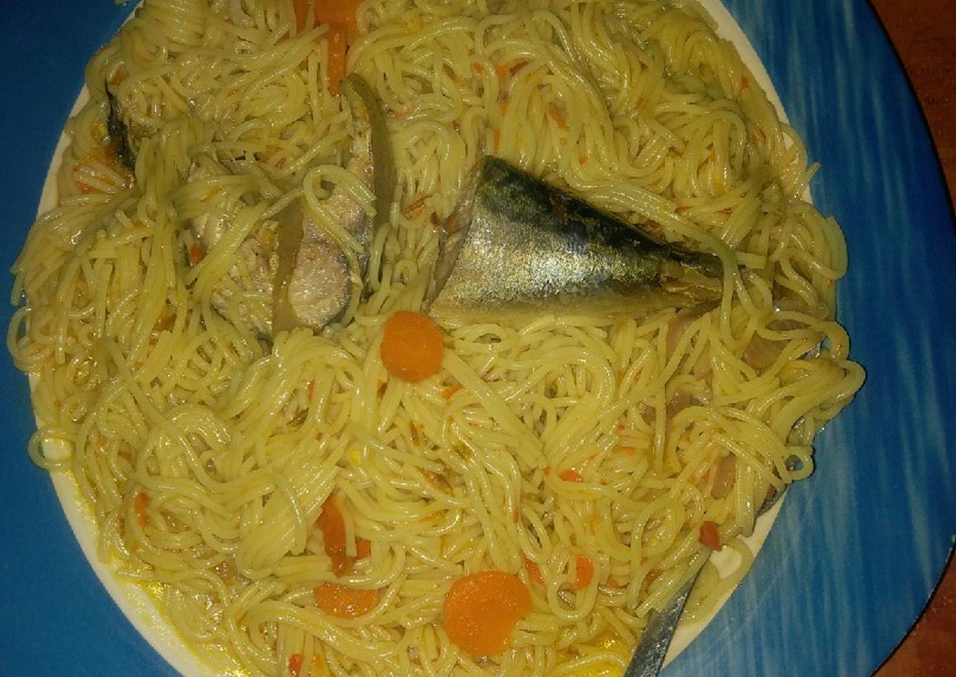Jollof spaghetti