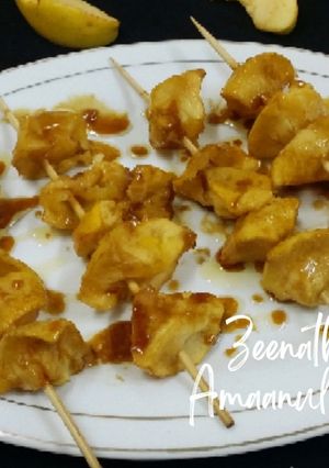 A picture of Apple Kebaabs.