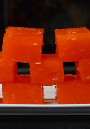A picture of Karachi Halwa.