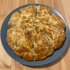 A picture of Zaatar and cheese scones.