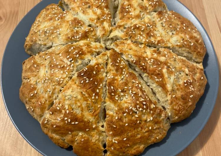 Step-by-Step Guide to Prepare Quick Zaatar and cheese scones