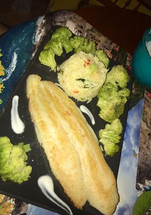 Natúr hal rizzsel és tzatzikivel🥰🍚🦈 recept fotója