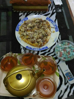 Foto resep pancake pisang coklat keju.
