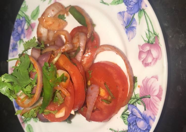 Steps to Prepare Lachcha Salad-लच्छा सलाद in 30 Minutes for Beginners