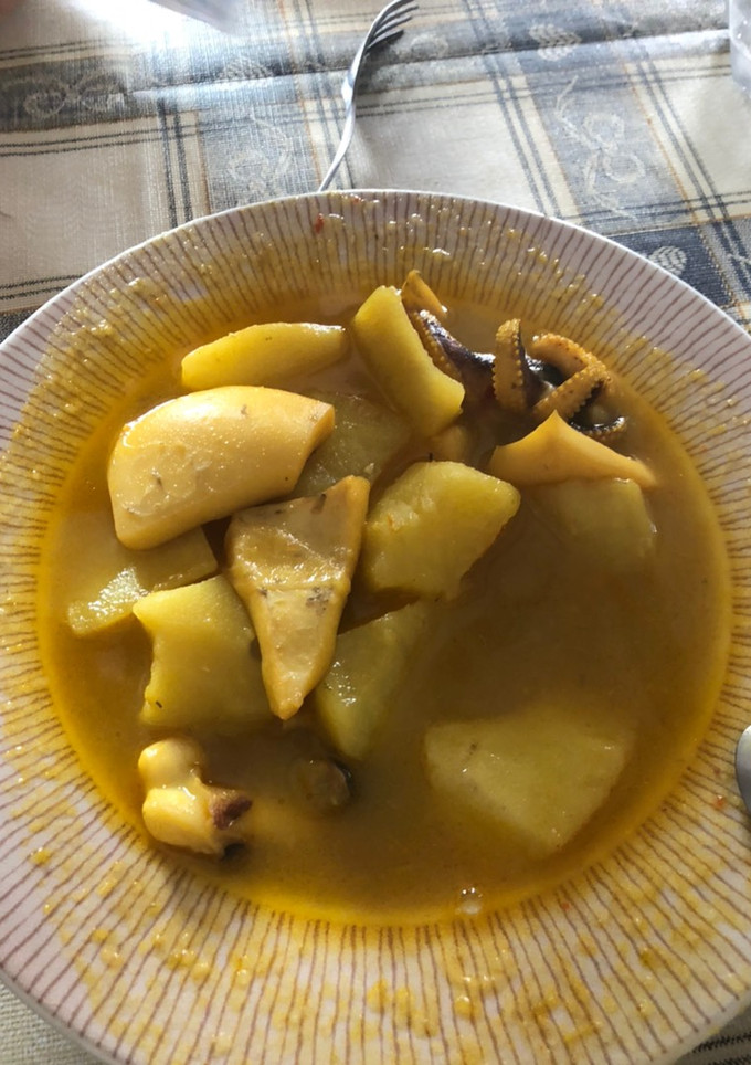 Una foto de Patatas con choco!!