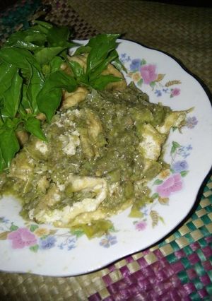 Foto resep Sambel korek Ijo Terasi Segar with Tahu Penyet😊