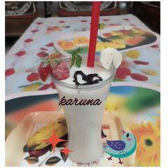 A picture of Banana milkshake.