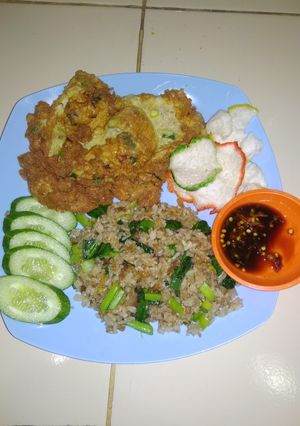 Foto resep Nasi Goreng Terasi + Dadar #bikinramadhanberkesan