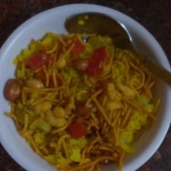 A picture of Poha (a very light snack).