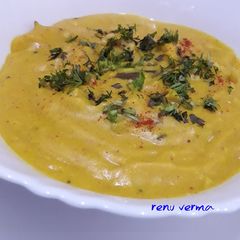A picture of Zero oil Besan ki kadhi.