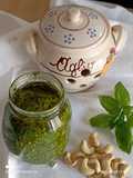 Pesto di basilico con anacardi