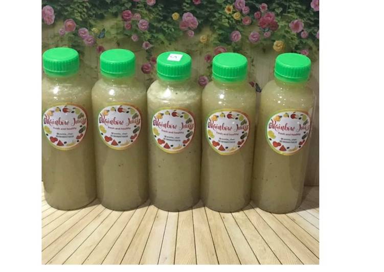 Cara Gampang Menyiapkan Diet Juice Cucumber Grape Lemon Kiwi Anti Gagal