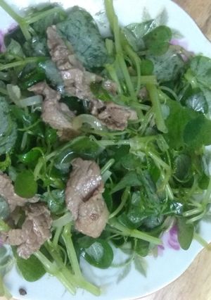 Hình của món Gỏi rau càng cua.