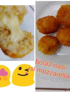 Foto resep Bola-bola Nasi isi mozarela