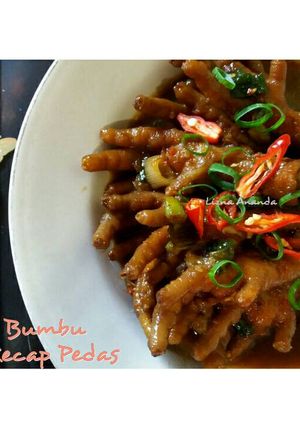Foto resep Ceker Bumbu Kecap Pedas