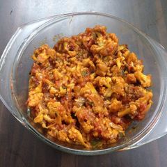 A picture of Boil fried gobi curry.
