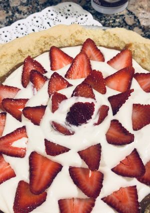 Una foto de Tarta de frutillas