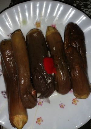 صورة لوصفة الباذنجان المكبوس
