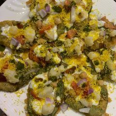 A picture of Papdi chaat.