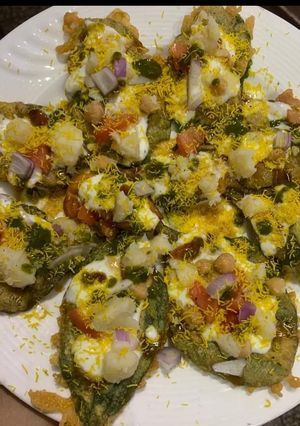 A picture of Papdi chaat.