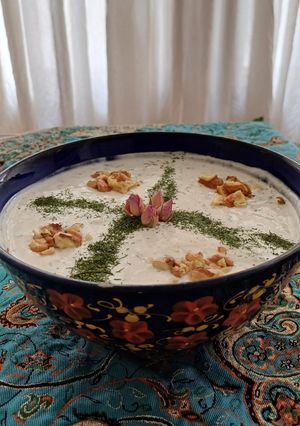 عکسی از دستور آب دوغ خیار