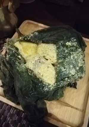 লাউপাতায় ভেটকি পাতুরি। রেসিপির প্রধান ছবি