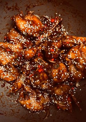Foto resep Ayam Goreng saos asam manis pedas ala Opa Korean