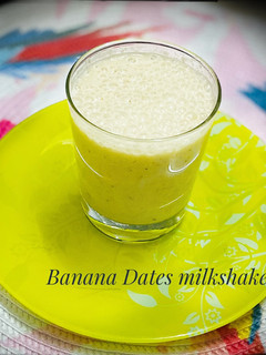 A picture of Banana Dates milkshake.