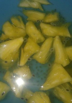 Foto resep Es nanas selasih