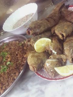 صورة لوصفة سمك مقلي ورز صياديه