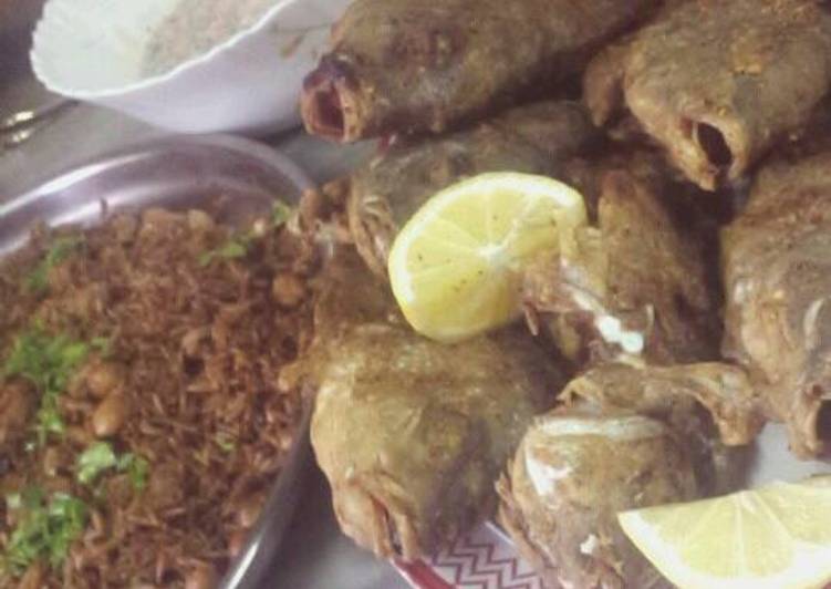 سمك مقلي ورز صياديه