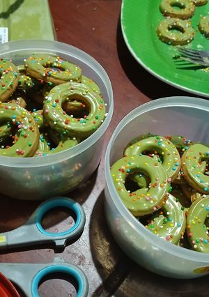 Foto resep Kukis Krans Natal (Christmas Wreath Cookies)