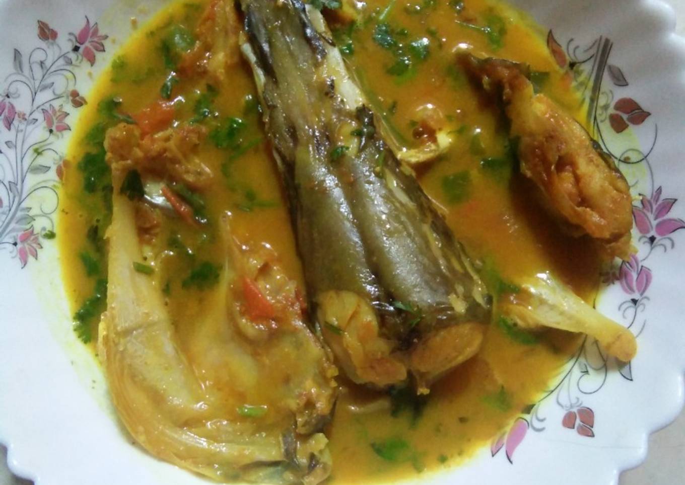 Fish head curry with tomato