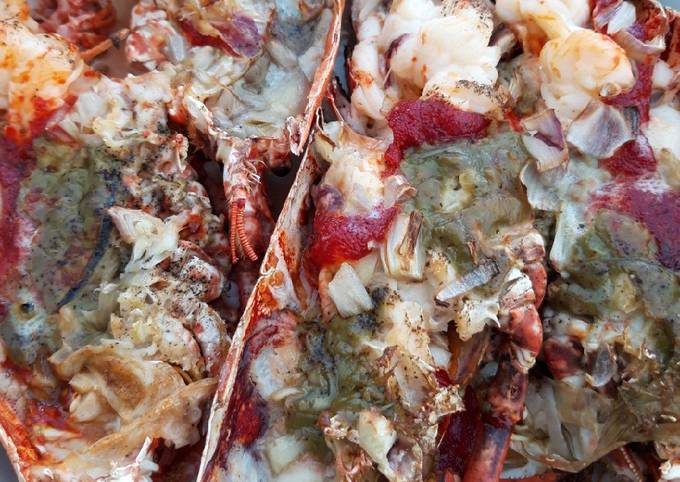 Homard Breton pêché par mon mari et sa sauce Kari gosse