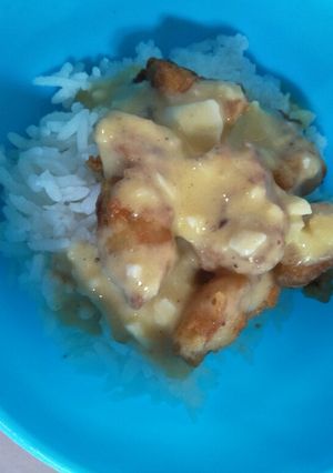 Foto resep Ayam krispy saos salted egg